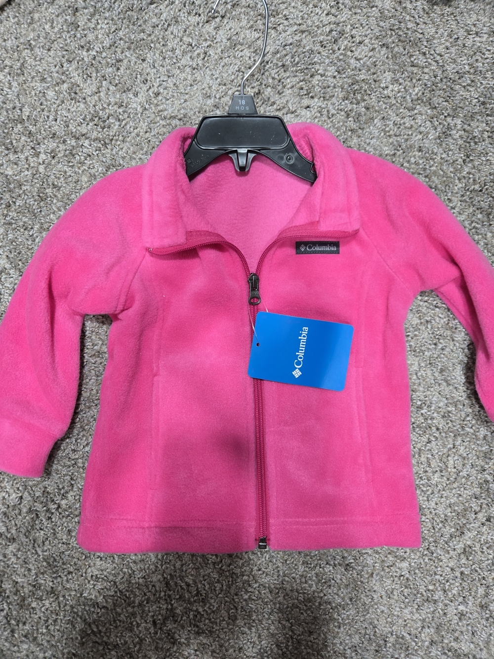 Columbia Kids Pink Full-Zip Fleece Jacket